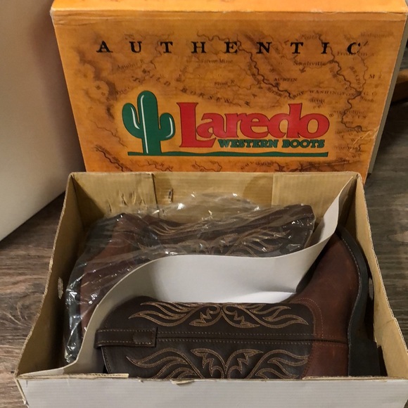 Ladies Laredo “NIB” Size 6M Copper Kettle 11 Trucker Boots - Picture 8 of 9